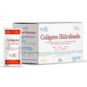 Colágeno Hidrolisado Sabor Abacaxi 30 saches Puris