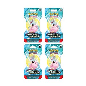 4x Blister Unitário Pokémon Amigos De Jornada
