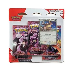 Blister Triplo Pokémon Coleção Rivais Predestinados Kangaskhan