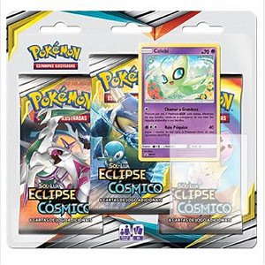 Pokémon Sol e Lua Edição 12 - Triple Pack Eclipse Cósmico "Celebi"