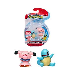 Pokémon - 2 Mini Figura - Snubbull e Squirtle