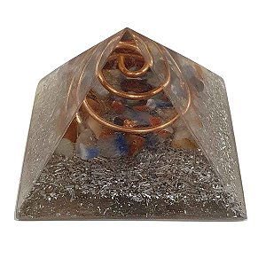 Mini Pirâmide Orgonite 5cm