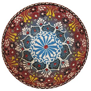 Bowl Turco Pintado de Cerâmica 16cm (Pinturas Diversas)