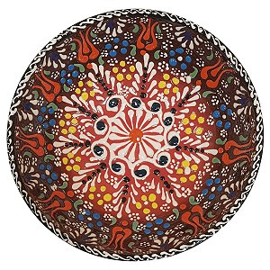 Bowl Turco Pintado de Cerâmica 16cm (Pinturas Diversas)
