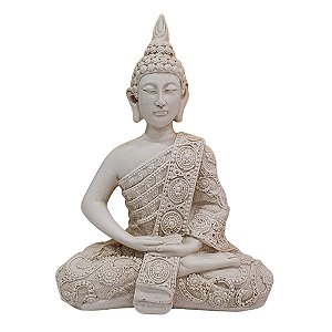 Buda Sidarta Meditação Resina 17cm