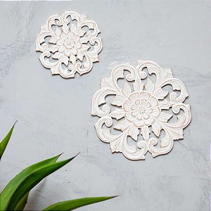 Mandala Flor Arabesco Mdf Pátina