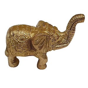 Mini Estátua de Elefante de Bronze 7 cm