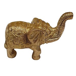 Mini Escultura de Elefante de Bronze 7 cm