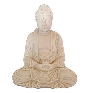 Estátua de  Buda Mudra Meditação Pó de Mármore (modelo 2)