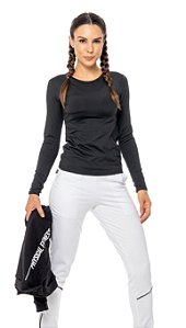 Calça Legging feminina Cirrê Básica Cintura Alta Physical Fitness