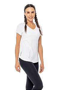 Camiseta Esportiva  Feminina Básica em Poliamida - ref. 33003