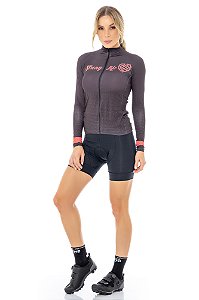 Camisa de Ciclismo Feminina com Lycra Manga Longa