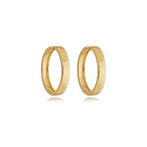 Brinco argola ouro semijoia 12a17010