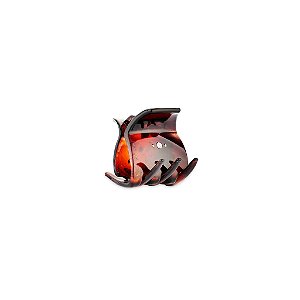 Piranha de cabelo francesa Finestra strass marrom tartaruga N748/2s