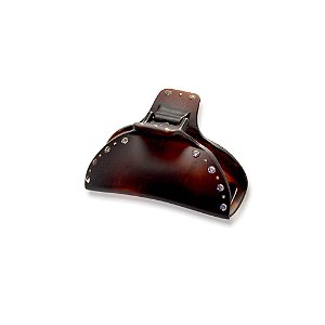 Piranha de cabelo Finestra marrom fosco strass F2818f/20s