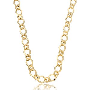 Colar corrente ouro semijoia XL 2096