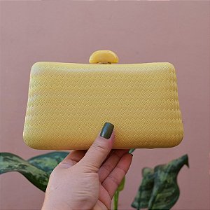 Clutch trama amarelo