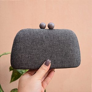 Clutch tecido cinza SW-0004 grey