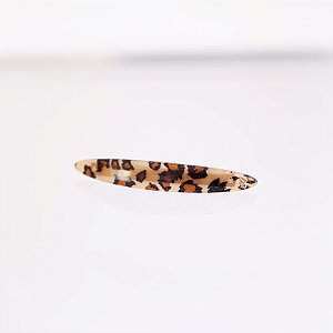 Presilha acrílico Bianca animal print 00 315