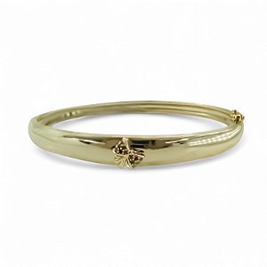 Bracelete laço zircônia colorida ouro semijoia SZ-220425
