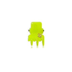 Piranha de cabelo mini Bianca acrílico amarelo neon 05 156