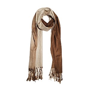 Pashimina viscose degradê marrom Pas 003