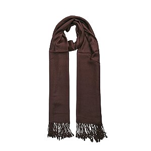 Pashimina chocolate escuro liso 200g