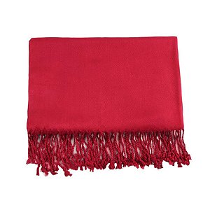 Pashimina vermelho liso 200g