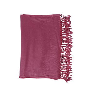 Pashimina rosa chiclete liso 200g