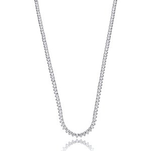 Colar Elaine Palma zircônia cristal ródio semijoia
