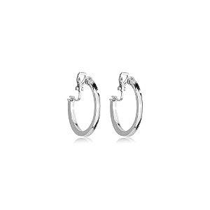 Brinco pressão argola reta p ródio semijoia 5494505