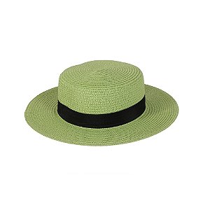 Chapéu praia palha verde menta