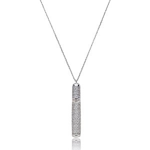 Colar Elaine Palma perfumeiro zircônia ródio semijoia