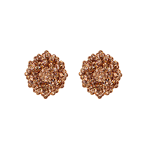 Brinco ponteira Leticia Sarabia cristal dourado gold honey 6624