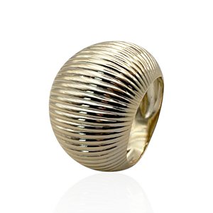 Anel trabalhado ouro semijoia AN 596