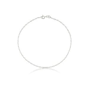 Tornozeleira corrente prata 925