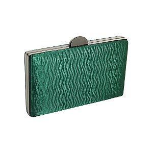 Clutch retangular verde M-923