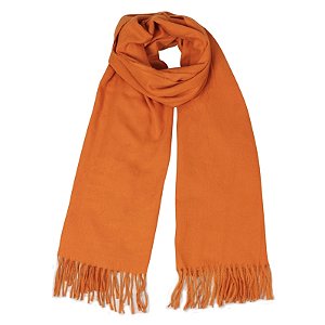 Pashimina xale lã terracota