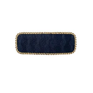 Tic tac tecido preto strass dourado