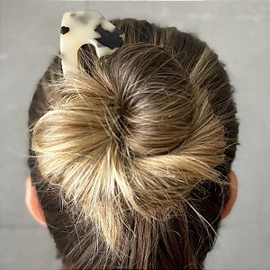 Pente coque acetato tartaruga claro