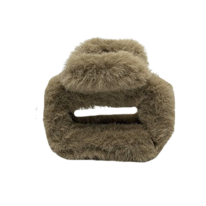 Piranha de cabelo acrílico pelo marrom claro