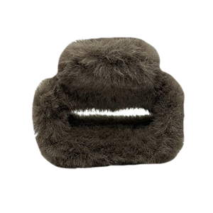 Piranha de cabelo acrílico pelo marrom