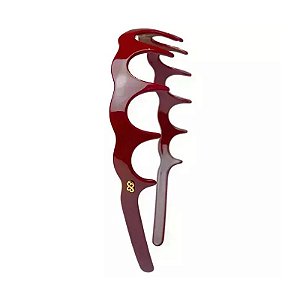 Tiara acrílico Bianca vermelho burgundy 20 146