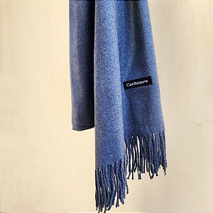 Pashimina Cashmere azul acinzentado Pas 014