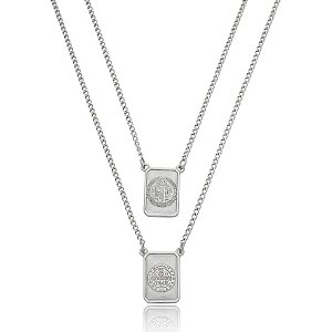 Colar escapulário São Bento aço inox