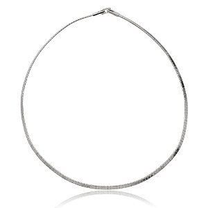 Colar choker ródio negro semijoia 7621