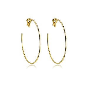 Brinco pressão argola fina g ouro semijoia 6182705