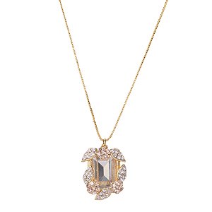 Colar Leticia Sarabia cristal light peach 9104