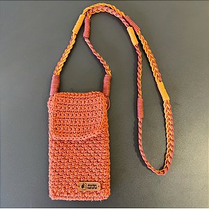 Bolsa Design Natural algodão laranja