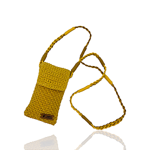 Bolsa Design Natural algodão amarelo